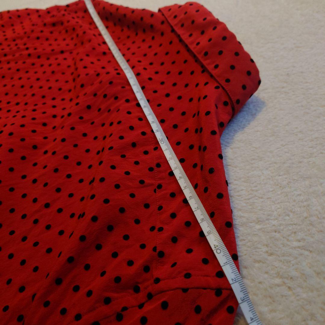 サンローラン／ドット柄（立体ドット）シルク長袖シャツ38 - メルカリ