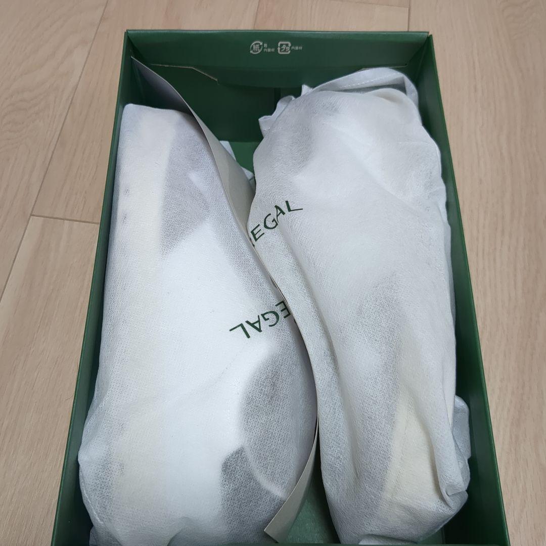 【美品】REGAL リーガル レザースニーカー 26.5cm 白 グレー 箱付