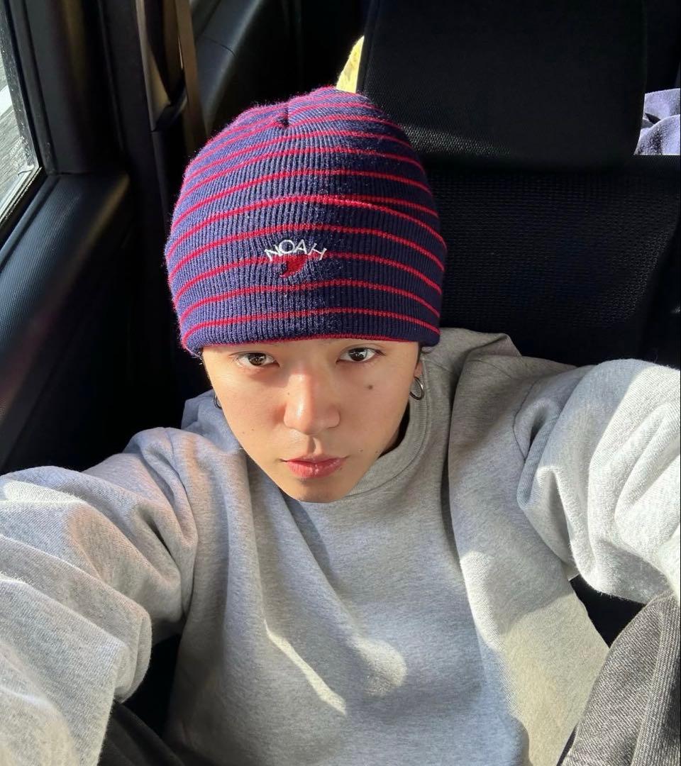 NOAH ストライプ ニット帽 ビーニー かつきくん着用 - メルカリ