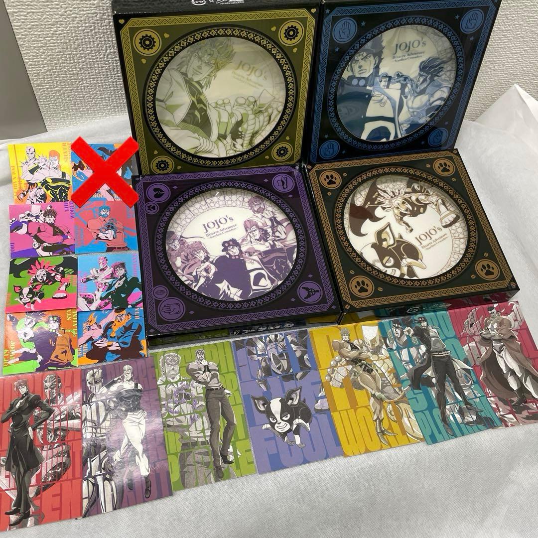 スシロー×JOJOコラボ プレート4種 トラベルステッカー7種 ステッカー7