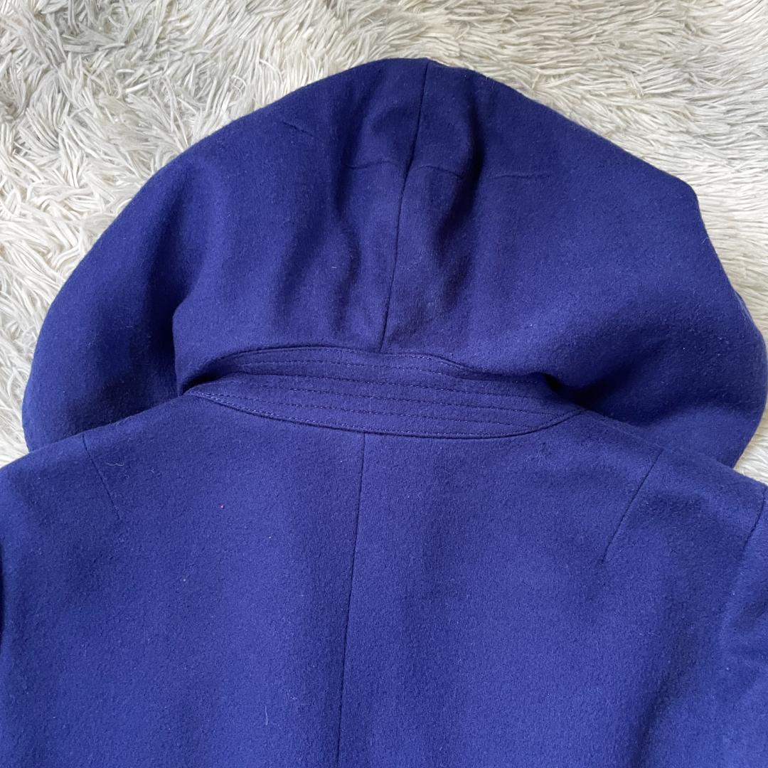 専用大きいサイズ XL 23区 ウール100 フード付きロングコート