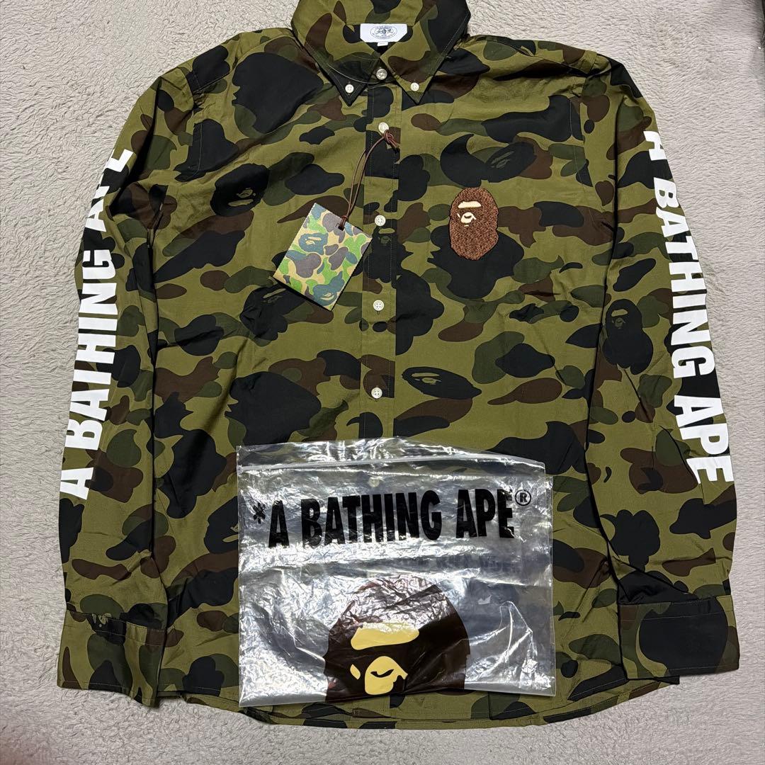 A BATHING APE BAPE 1st Camo 長袖シャツ XL 迷彩 - メルカリ