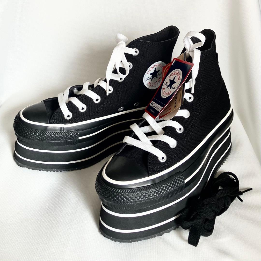 CONVERSE × PAMEO POSE】23.5 厚底 スニーカー - メルカリ