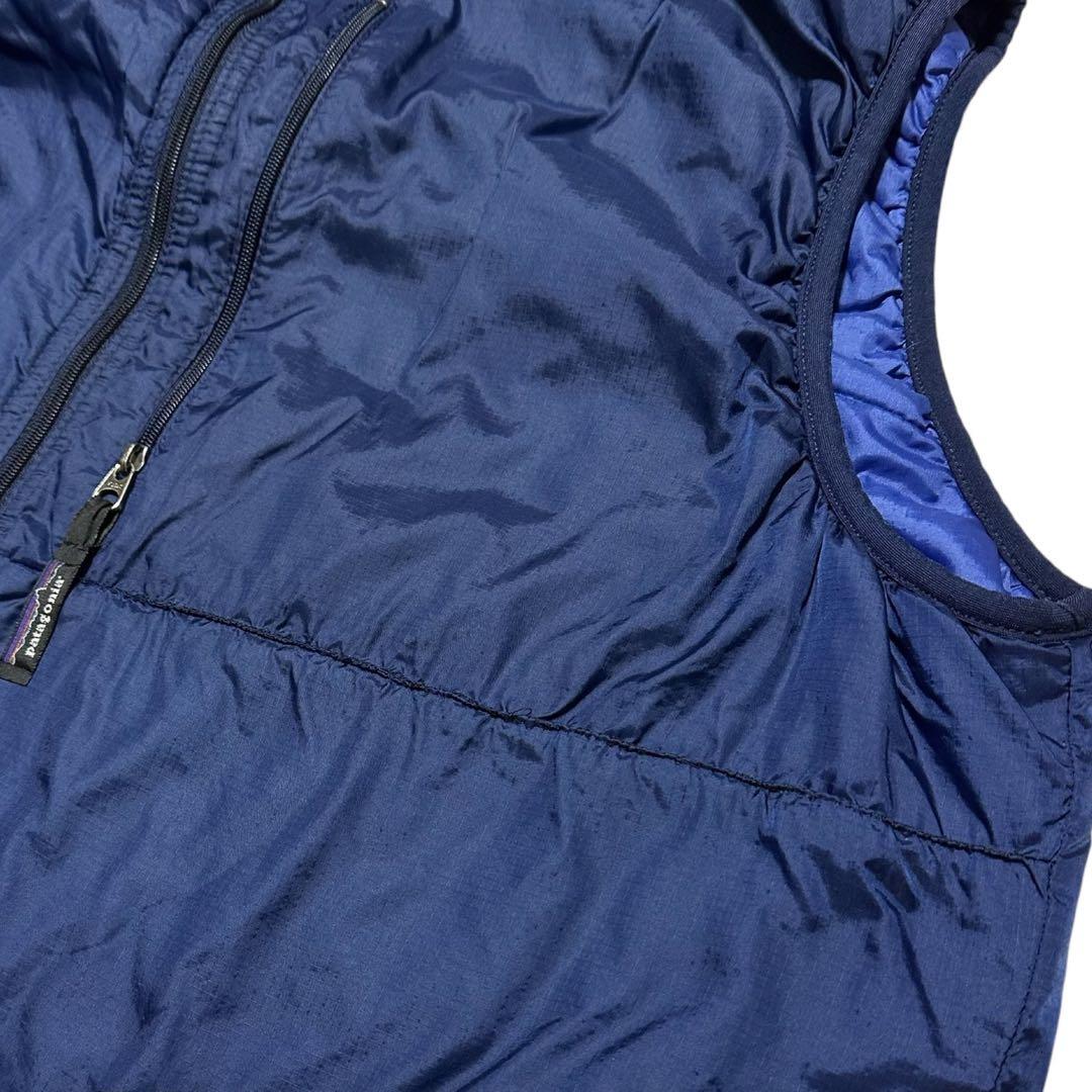 訳あり品】USA製 1997 パタゴニア パフボールベスト ネイビー XL