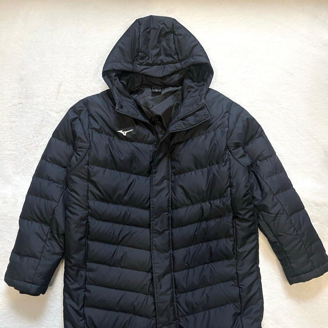 極美品☆極暖ダウン90%フェザー10% M ミズノ ダウンコート ベンチ