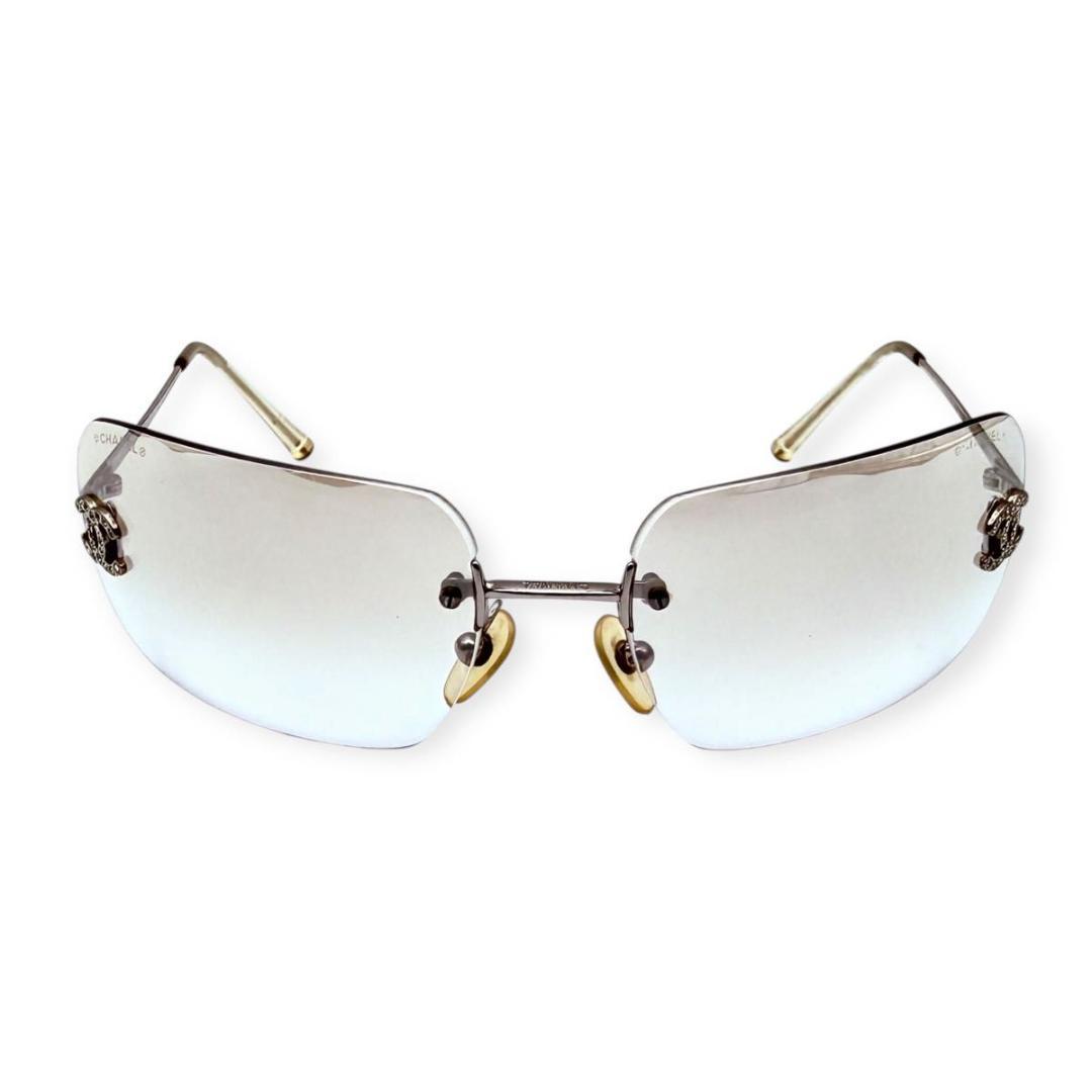 【良品】CHANEL シャネル　リムレス　サングラス　ココマーク　ラインストーン 楽天市場】シャネル CHANEL ココマーク リムレス グラデーション