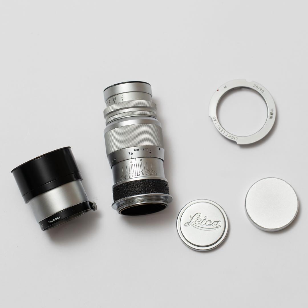 即日発送 Leica Elmar 9cm F4 変換リング ライカ（Leica） Elmar 9cm f4 Ernst Leitz Wetzlar エルマー 90mm