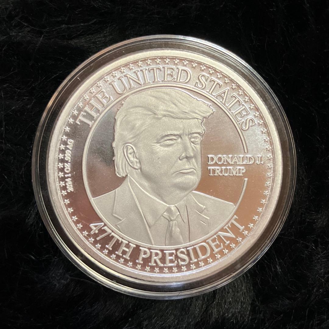 激レア トランプ 第47代 大統領記念 1オンス 銀貨 999 新品 未開封