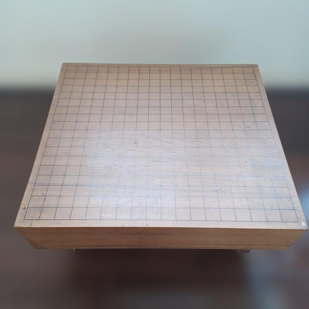 囲碁盤 足つき へそ有り - メルカリ