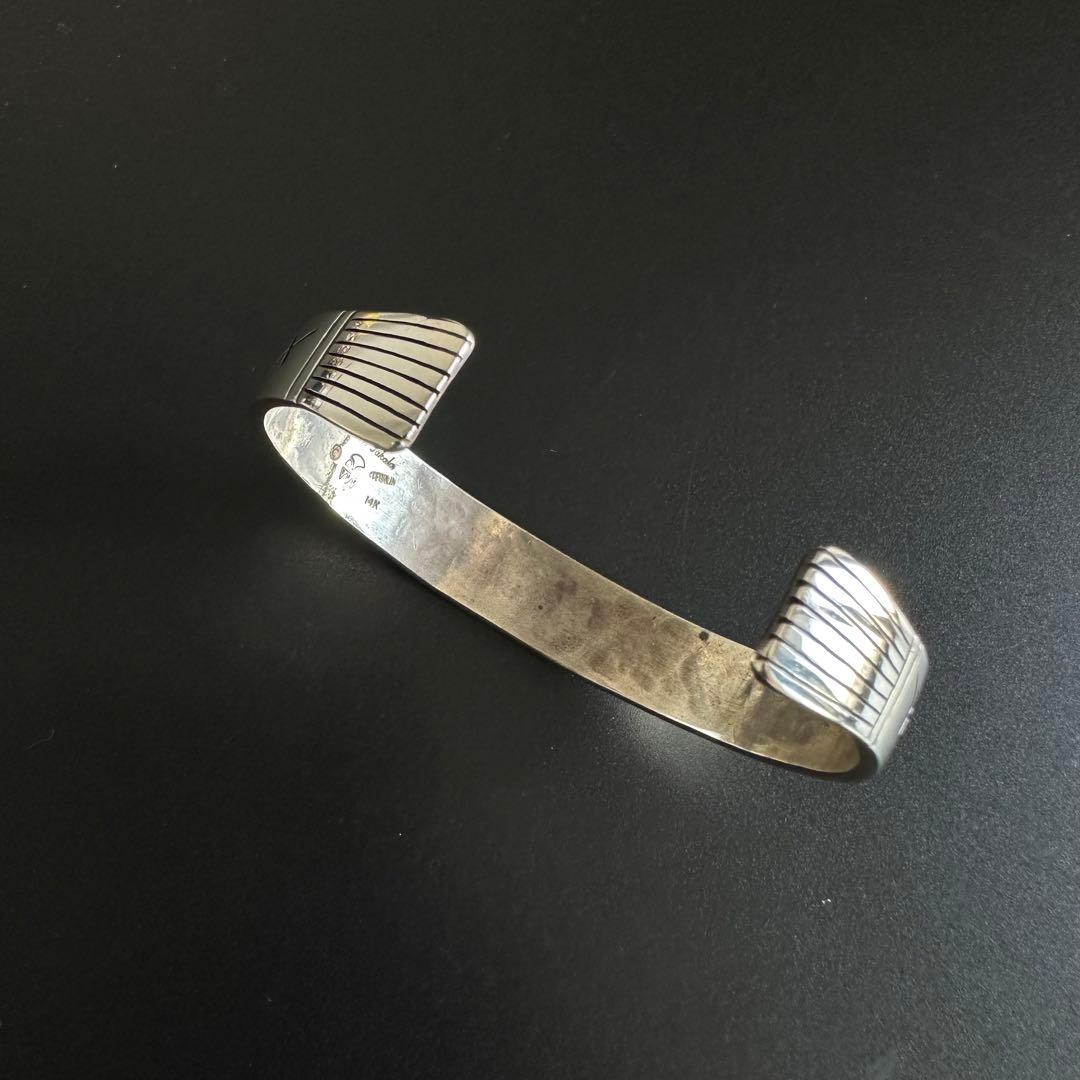 美品 Hopi Jason takala K14 メイズ オーバーレイ バングル - メルカリ