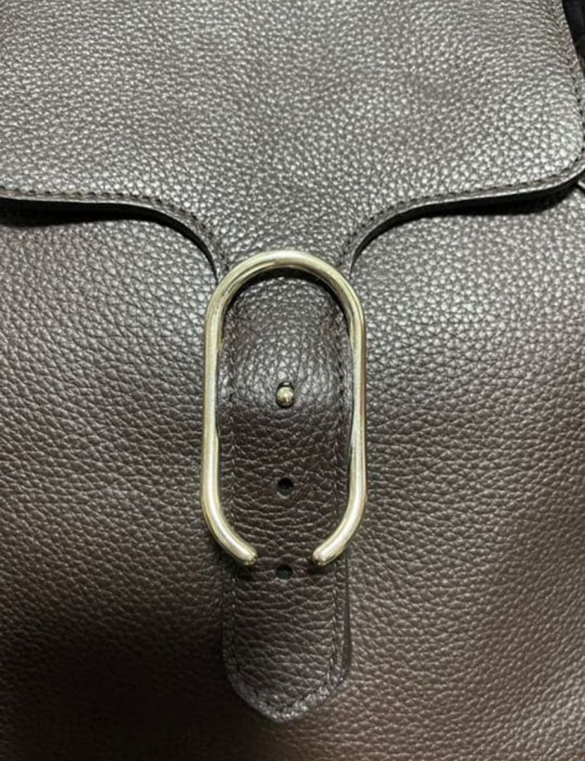 美中古】Cisei フラップトートバッグ 983 ダークブラウン