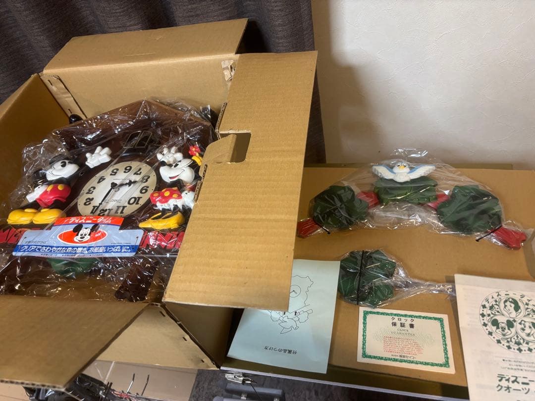 希少 未使用 90s SEIKO セイコー ディズニータイム 掛け時計 名入れ可能】SEIKOからくり壁掛け時計 ディズニータイム FW563A