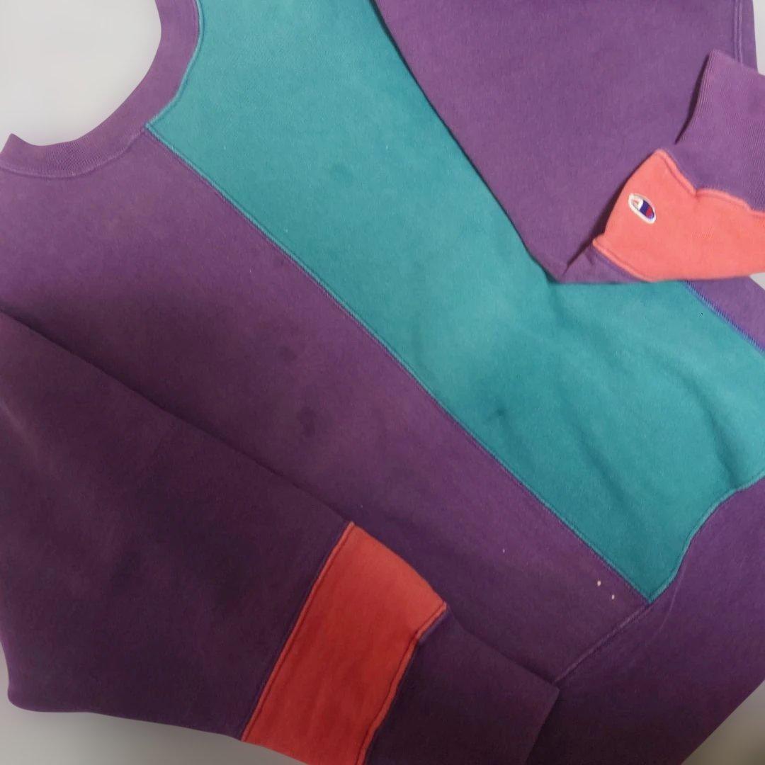 チャンピオン リバースウィーブ 90s アメリカ製 クレイジーパターン マルチ チャンピオン Champion 90s～ ヴィンテージ vintage 刺繍タグ リバース