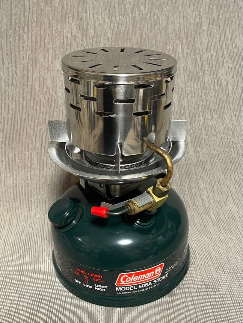 Coleman コールマン 508A ストーブ+ヒーターアタッチメントセット Coleman - コールマン Coleman ガソリン ストーブ 508A 遠赤 ヒーター