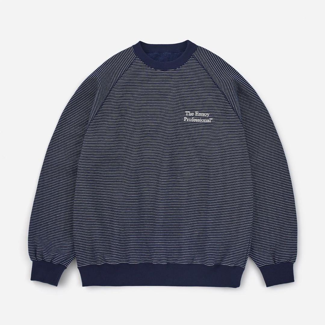 ENNOY（エンノイ）XLサイズ】BORDER CREW NECK SWEAT 最 安