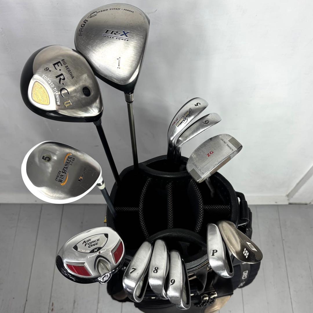 本格派 メンズゴルフクラブ 12本 フルセット ゴルフセット 豪華 お試し
