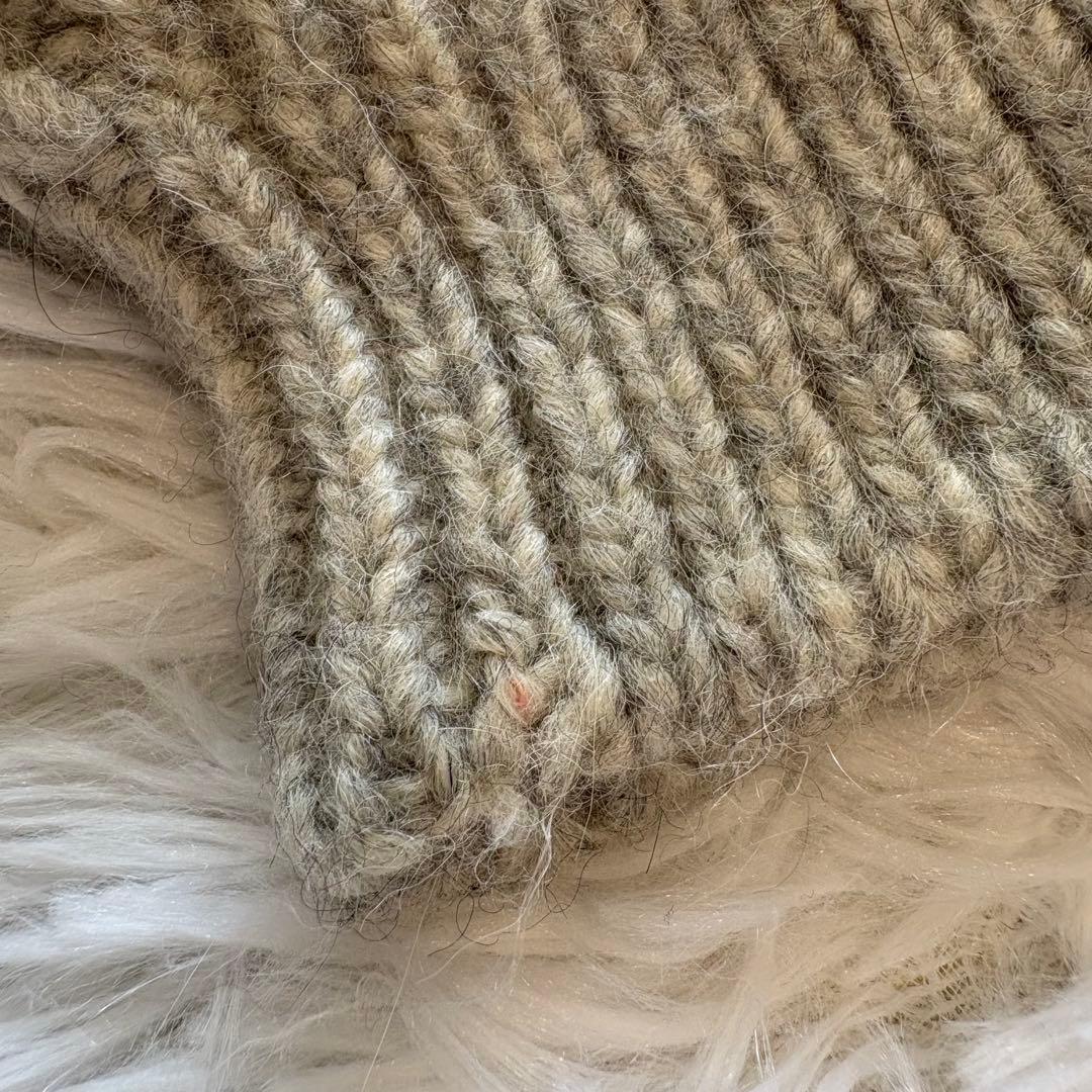 クルチアーニ】イタリア製 アルパカ ケーブルカーディガン ショール