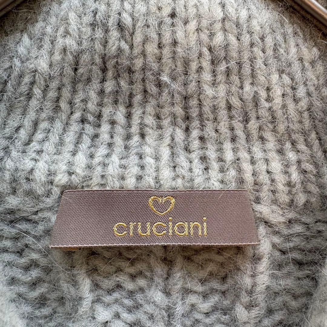 クルチアーニ】イタリア製 アルパカ ケーブルカーディガン ショール