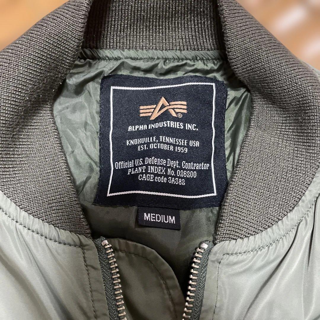 ALPHA INDUSTRIES エドウィン MA-1 カーキ オリーブ - メルカリ