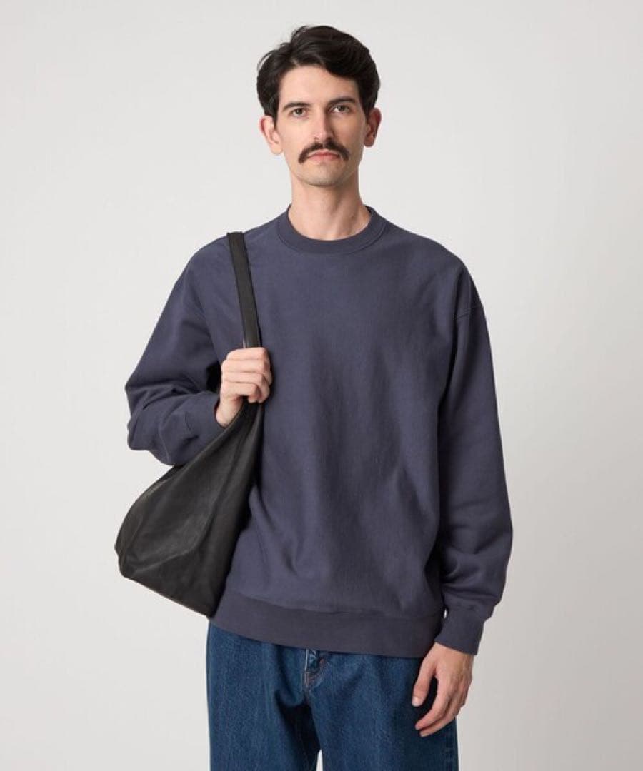 スティーブンアラン 起毛　裏毛セットイン クルーネック スウェット　L セール】＜Steven Alan＞ キモウ ウラケ セットイン クルーネック