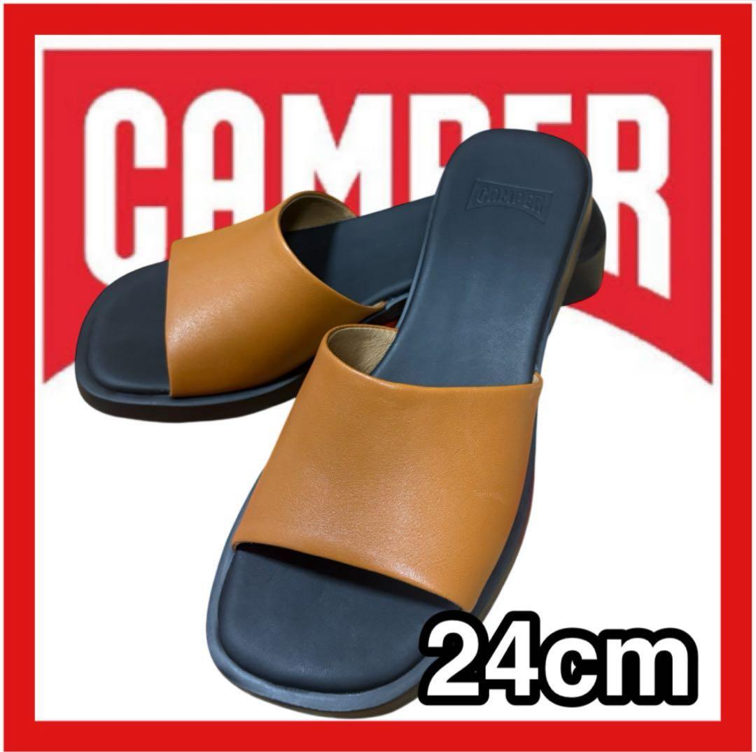 新品 Camper Dana カンペール サンダル ブラウン 24cm カンペール CAMPER DANA / サンダル （ダークブラウン） -waja bazar