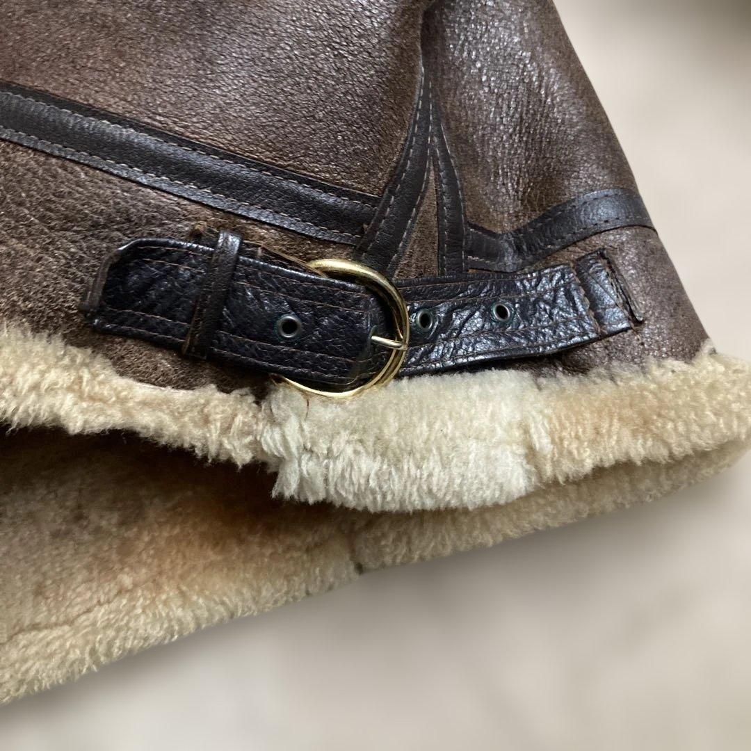 ラルフローレン 80s New York Style USA製 B-3 リアルムートン 42