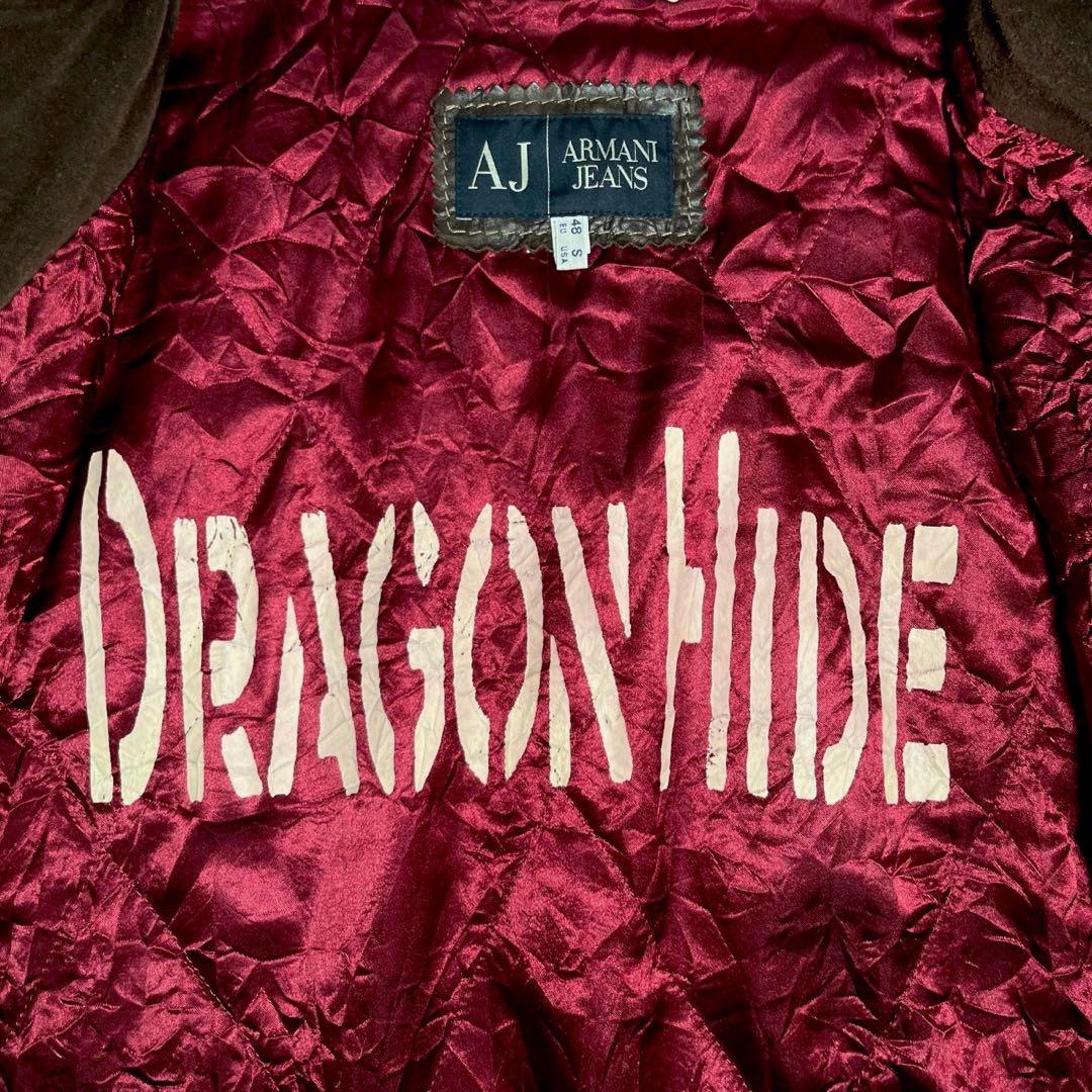 ARMANI Dragon leather blouson - メルカリ