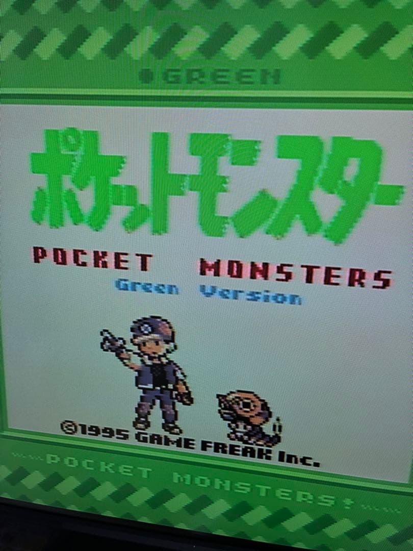 ポケットモンスター 緑 ロット 00A 説明書・タウンマップ・ケース付き