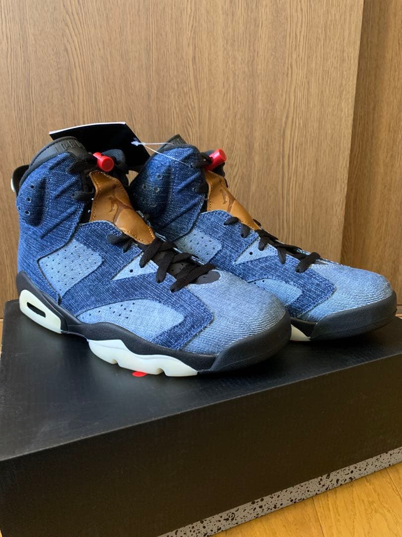 シューズ(男性用) Nike Air Jordan 6 Retro Washed Denim Amazon.com | Nike Mens Air Jordan 6 Retro Washed Denim Washed