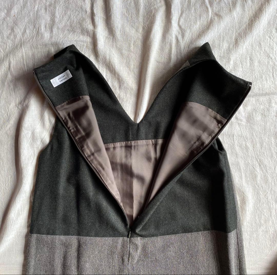 アトリエナルセ atelier naruse リネンウールジャンパースカート