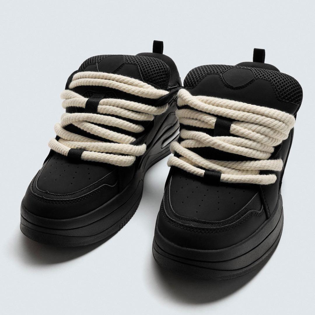 ZARA ロープスニーカー ロープシューズ スケートシューズ - メルカリ