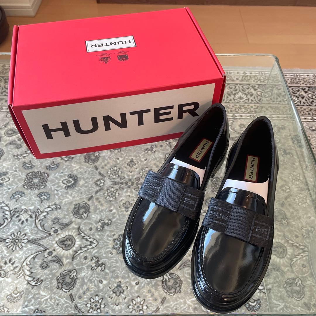 HUNTER リボンローファー　レインシューズ HUNTER（ハンター） ローファー リボン WFF1096RGL : FLISCO by