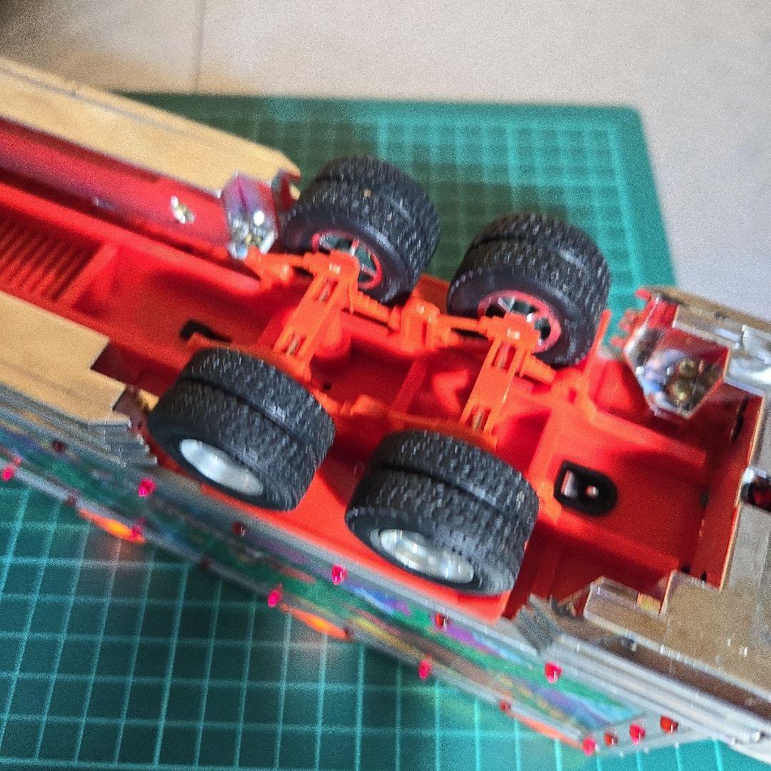 アオシマ1/43デコトラトレーラーラジコン荒武者リアルサウンド - メルカリ