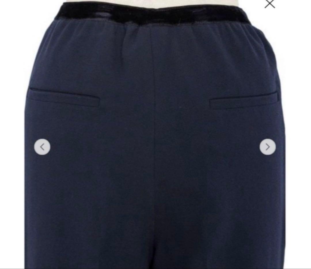 《DRAWER》ウールジョーゼットドロストパンツ　34