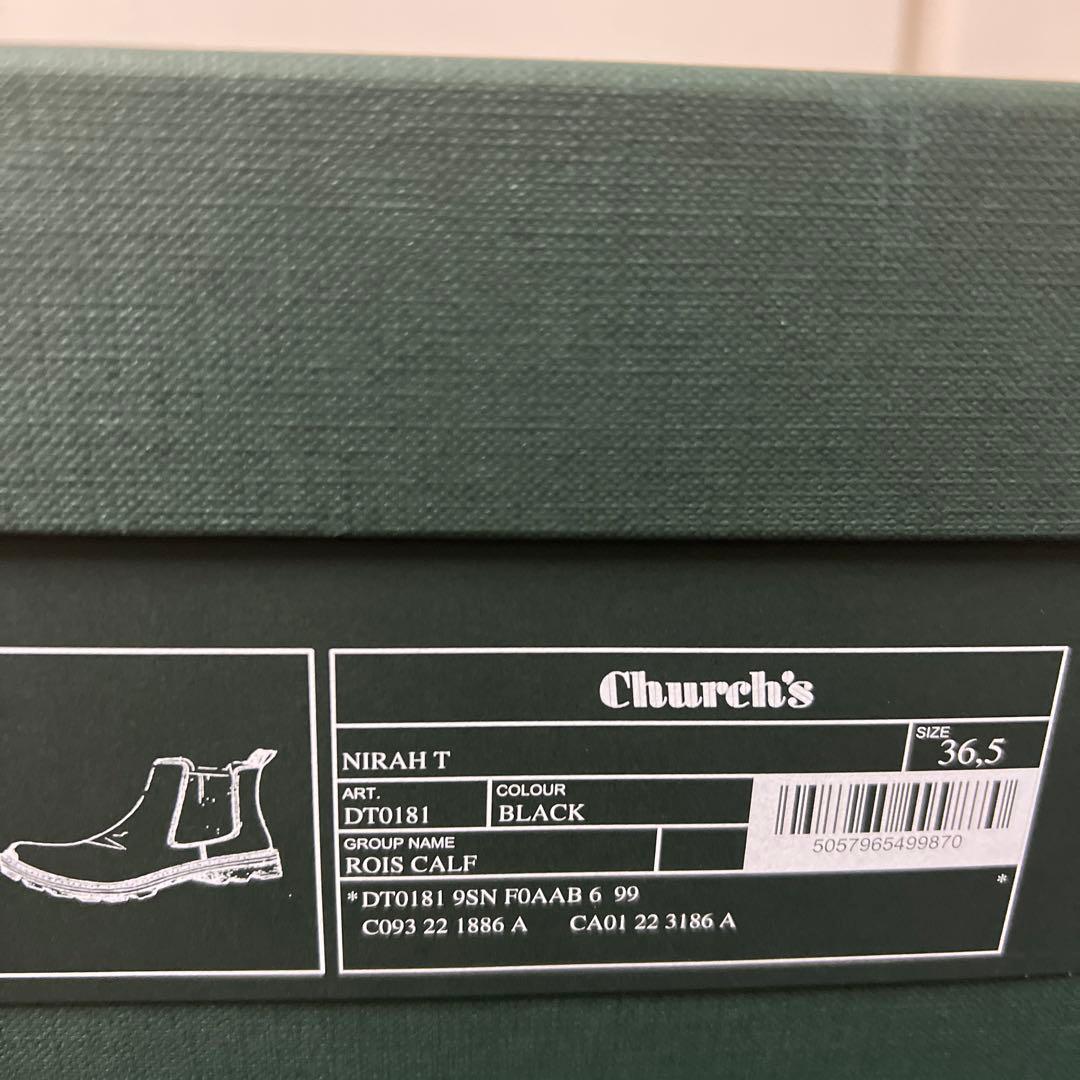 新品 CHURCH'S NIRAH サイドゴア チェルシー ブーツ EU36.5 - メルカリ
