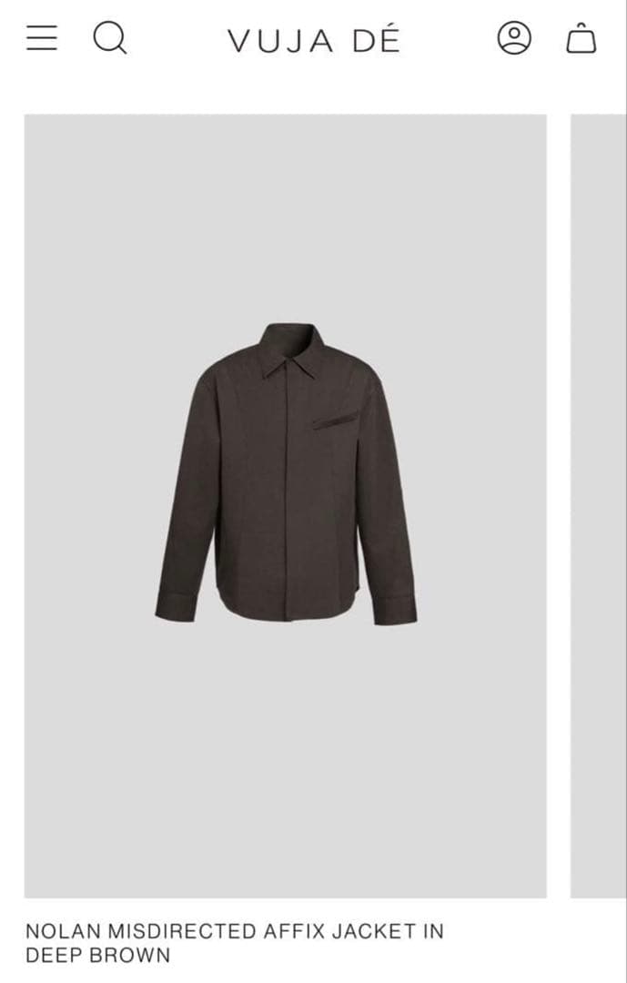 新品未使用】Vujade NOLAN AFFIX JACKET タグ付き M - メルカリ