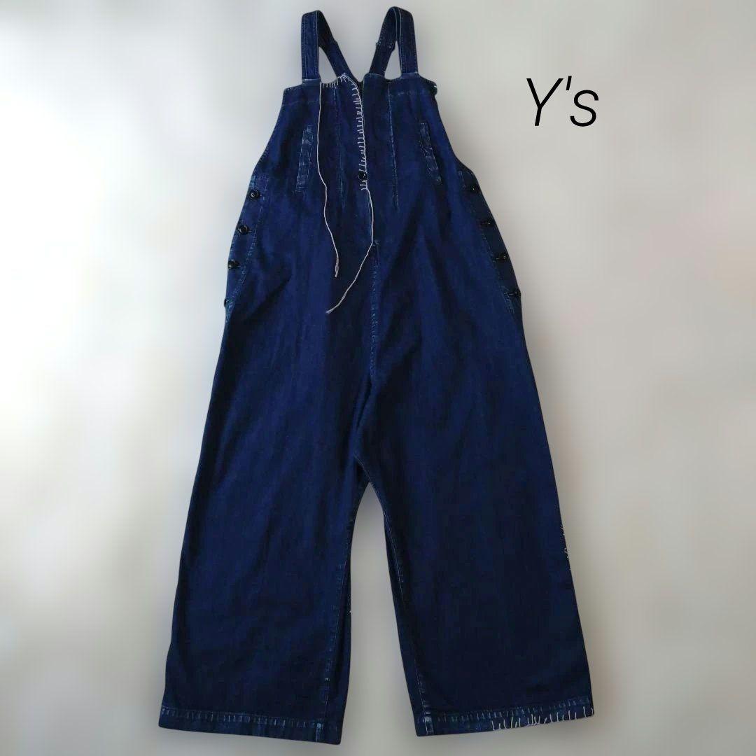 Y's　ワイズ　デニムオーバーオール2025SS 　完売品 Si-Si-Si スースースー デニム ワイド オーバーオール “WIDE OVERALLS