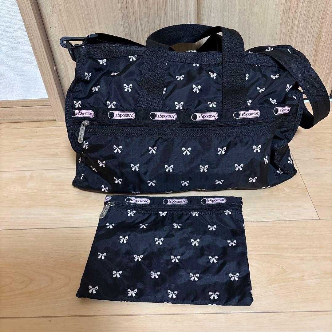 レスポートサック　ハワイ限定ボストンバッグミディアムサイズ　ポーチ付き レスポートサック LeSportsac バッグ ミニボストンバッグ ボストン