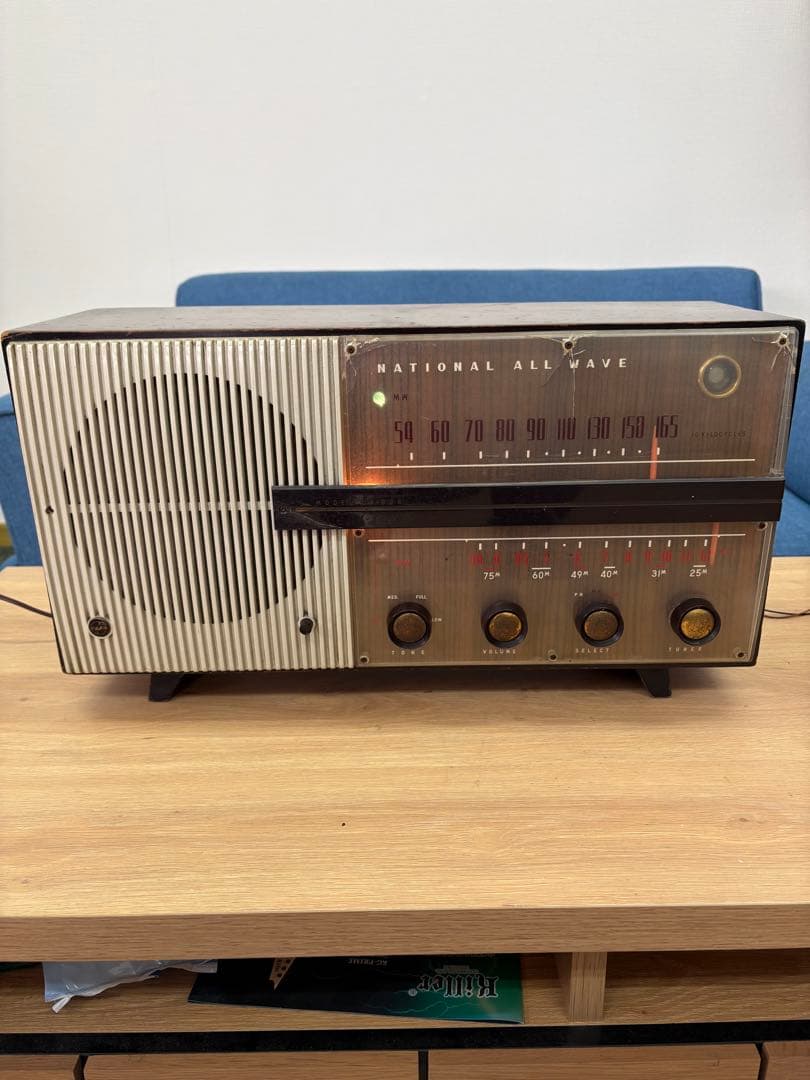 National ALL WAVE 真空管ラジオ アンティーク置き物 - メルカリ