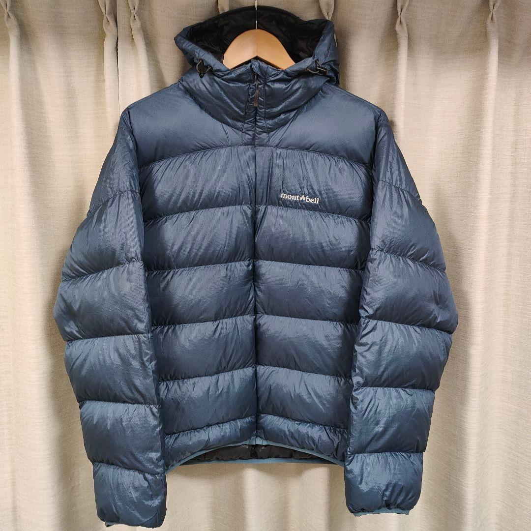 モンベル ライトアルパインダウンパーカ L アイスブルー 1101580