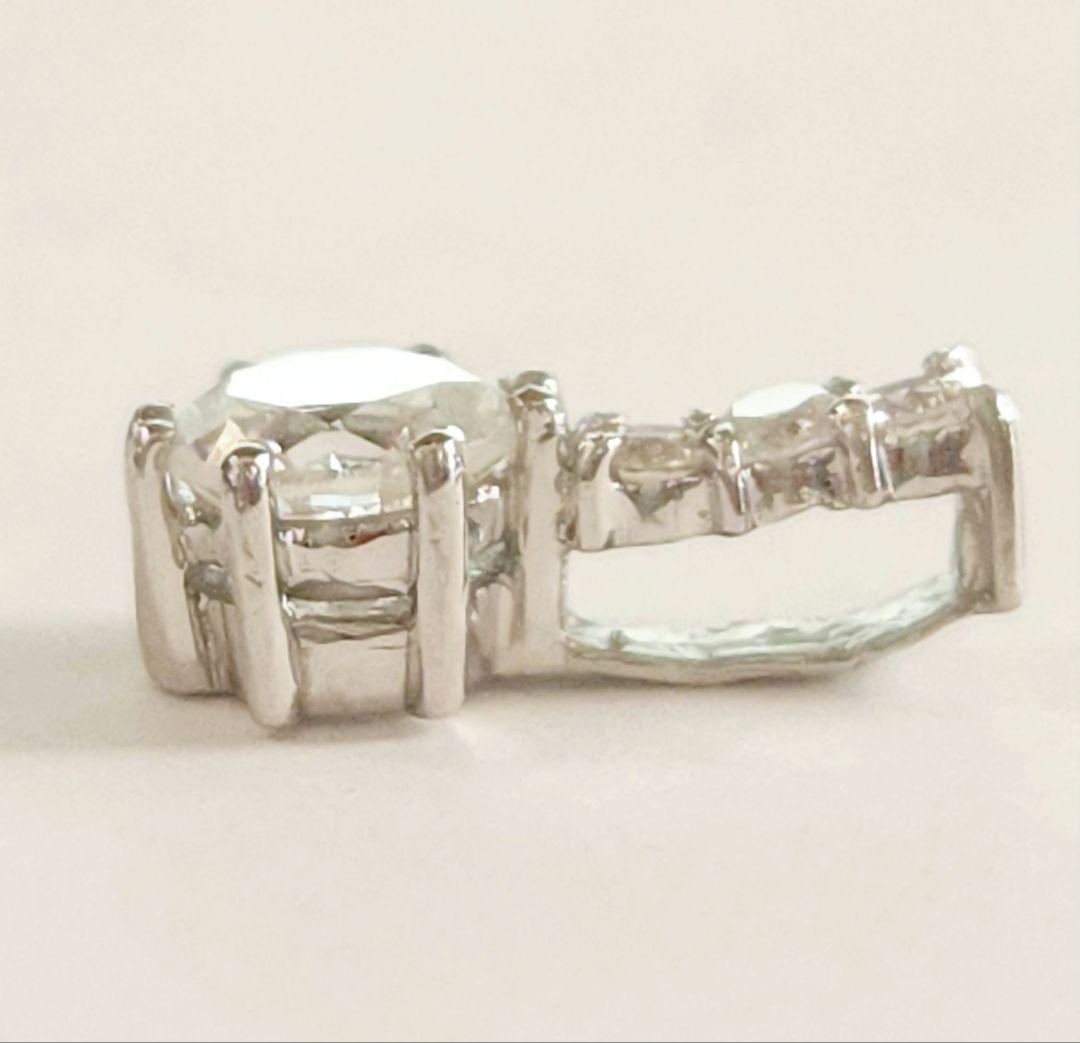 pt ダイヤモンド ペンダントトップ 0.595ct・0.10ct