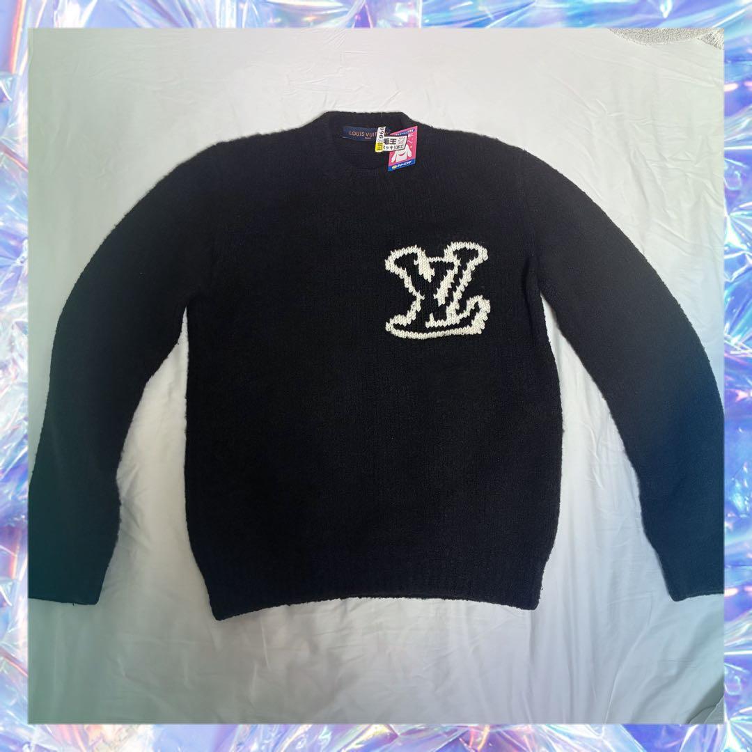 【正規品】ルイヴィトン LV インターシャ クルーネック ニット　Ｍ LV インターシャ クルーネック ｜ルイ・ヴィトン 公式サイト - 1AIWEJ
