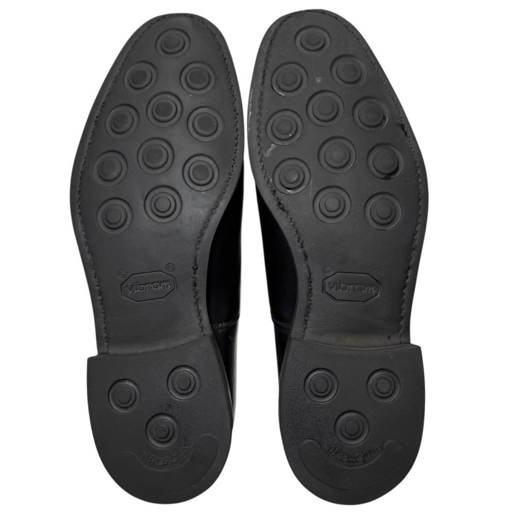 Berwick 4984 黒 25.5cm セミブローグ 革靴