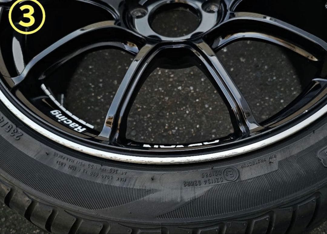 アドバンレーシング　RZ2　114.3　18インチ　8.5J　+45