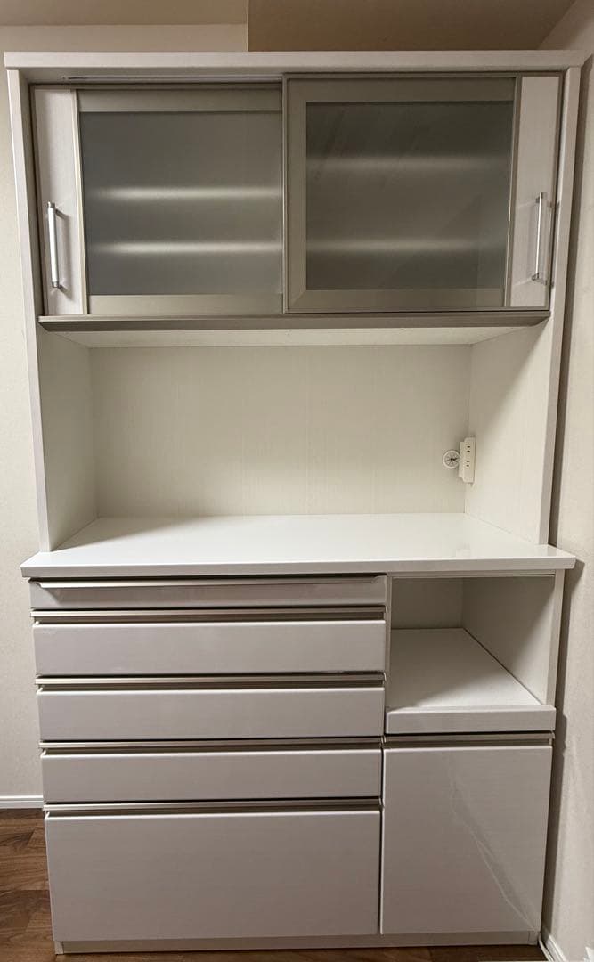 【値引き】ホワイト 大型キッチン収納 ダイニングボード 120 かねたや家具 楽天市場】大容量 ダイニング キッチンボード 幅105cm 高さ200cm 白