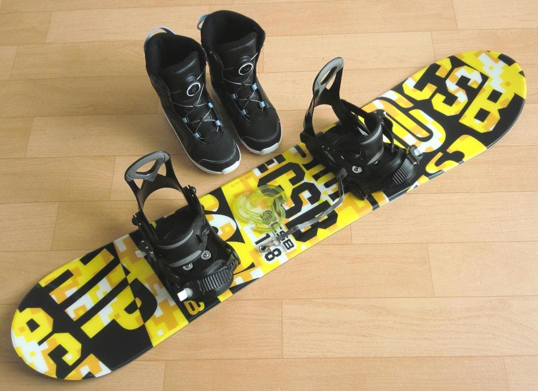 ■■1月限定■送料無料■CSB■子供用スノボ3点セット■板118靴22■WAX■ □□1月限定□送料無料□CSB□子供用スノボ3点セット□板118靴22□WAX