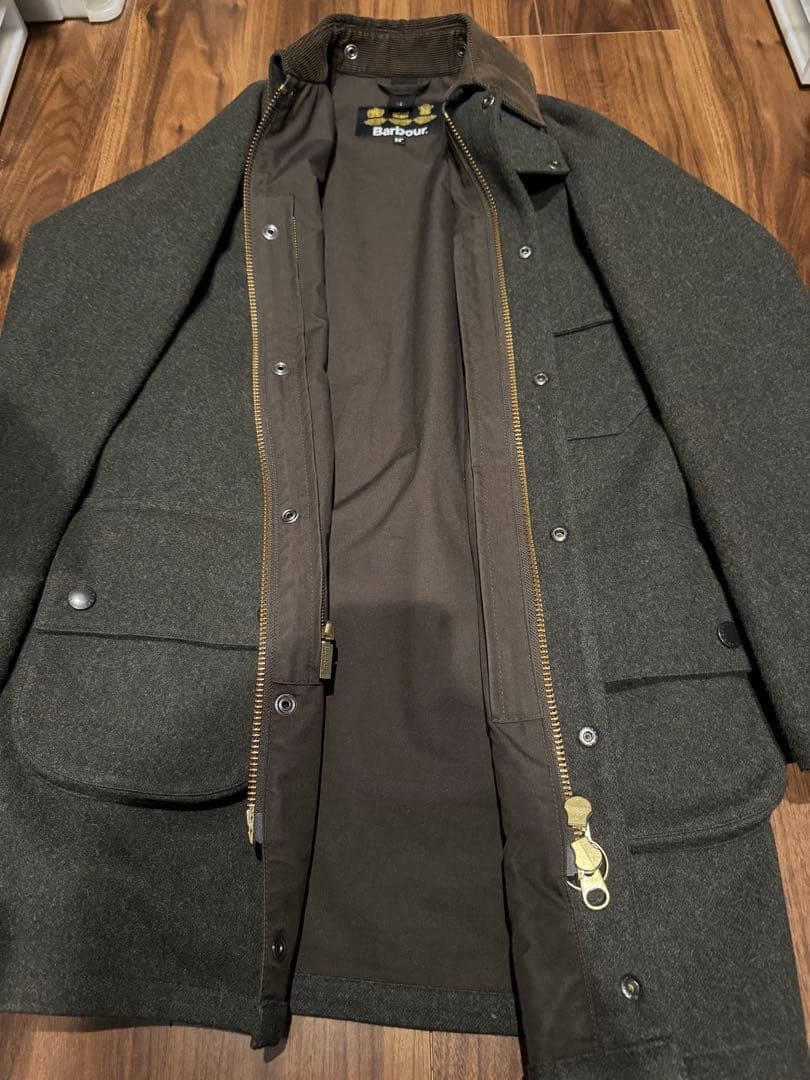 美品】Barbour SOLWAY ZIPPER SL ウール 34 セージ - メルカリ