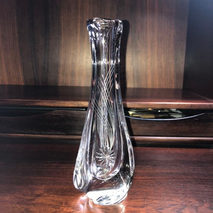 サンルイ sant louis クリスタル フラワーベース 花瓶 - メルカリ