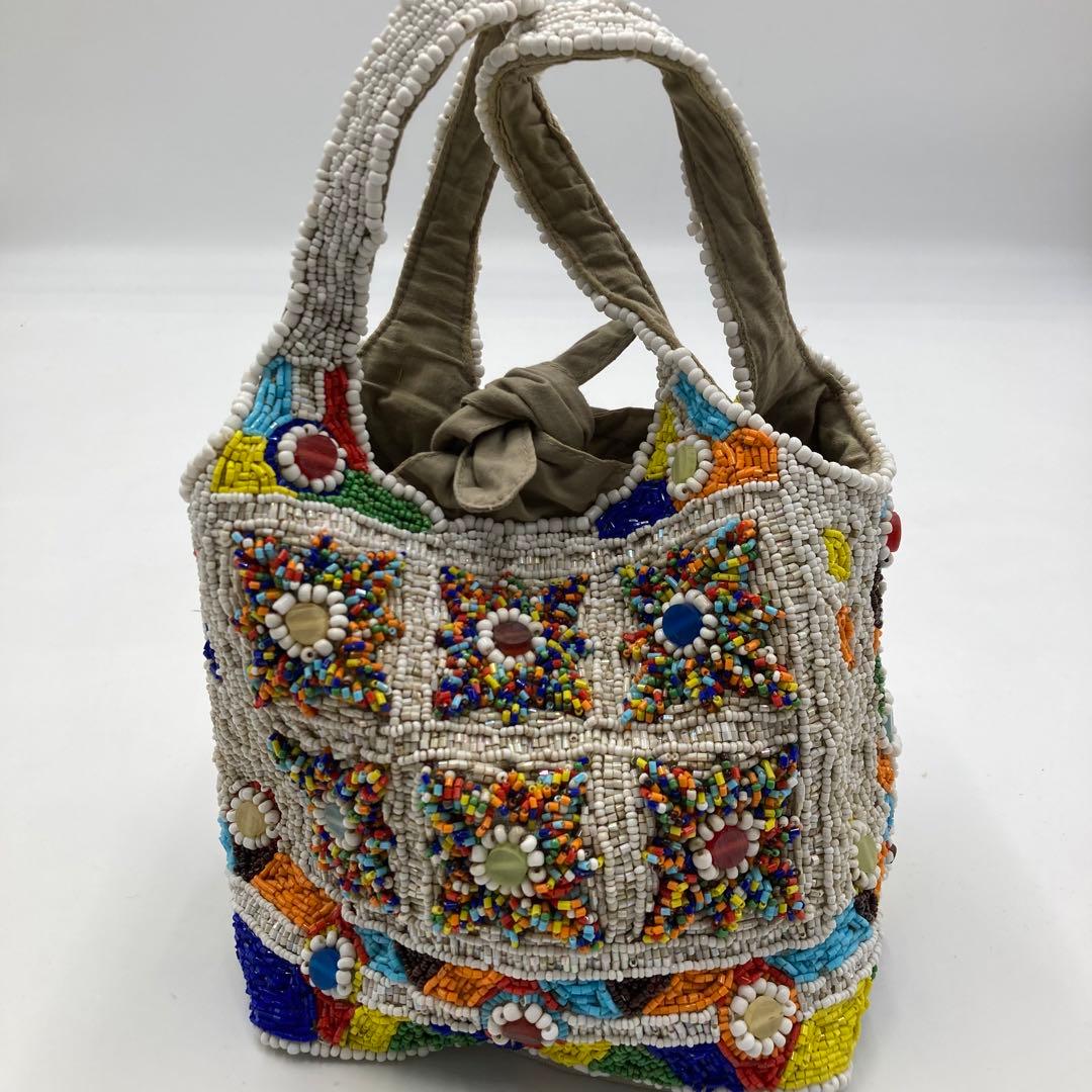 imayin イマイエン ビーズバッグ ハンドバッグ - メルカリ