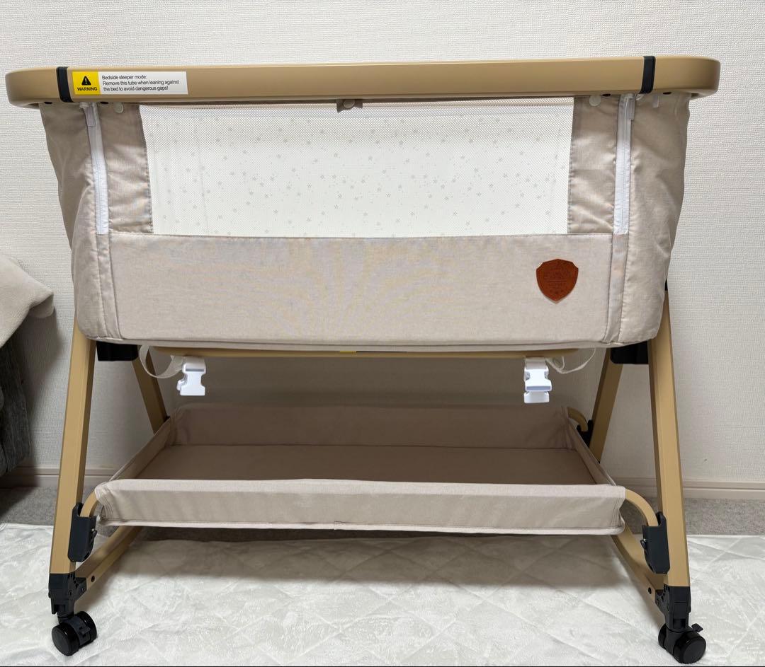 HZDMJ ベビーベッド ベージュ | 激安通販のイーサプライ